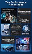 Lenovo GM2 Pro Gaming Earphones Bluetooth 5.3 Sport Headset Dual Mode HD Call Noise Reduction Earbuds with Mic Music Earphones