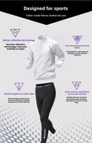 New Summer Running Suit Men's Quick Dry Jacket Suit Fitness Long Sleeve T-shirt Sweatshirt Half Zipper Sports Training