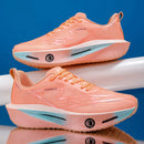 Men's Fashionable Casual and Comfortable Sports Running Shoes - Breathable Fabric Upper, Non-Slip and Wear-Resistant Cushioning Soles, Round-Toe Lace-Up Casual Running Shoes, Suitable for All Seasons