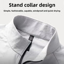 New Summer Running Suit Men's Quick Dry Jacket Suit Fitness Long Sleeve T-shirt Sweatshirt Half Zipper Sports Training