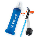 WRELS Folding Water Bottle TPU BPA-Free Collapsible Soft Flask Outdoor Sport Hiking Camping Running Portable Soft Water Bottle