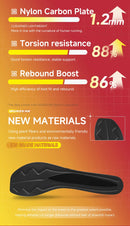 2025 IRUNSVAN Nylon Carbon Fiber Professional Marathon Shoes  Men Ultra Light Track Field Kilometer Race Running Sneakers Unisex