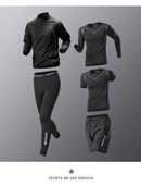New Summer Running Suit Men's Quick Dry Jacket Suit Fitness Long Sleeve T-shirt Sweatshirt Half Zipper Sports Training